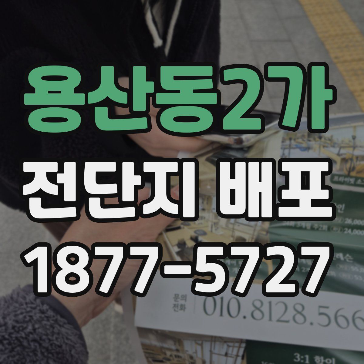 용산동2가 전단지 배포