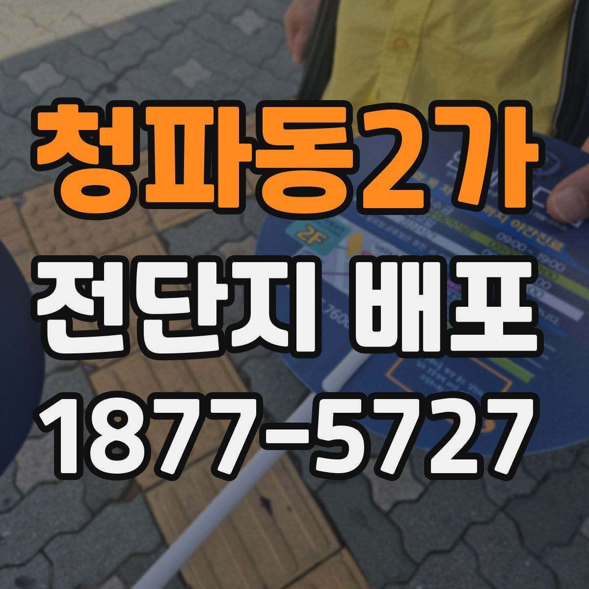 청파동2가 전단지 배포