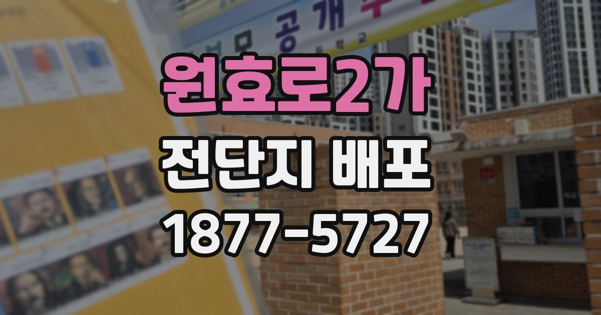 원효로2가 전단지 배포