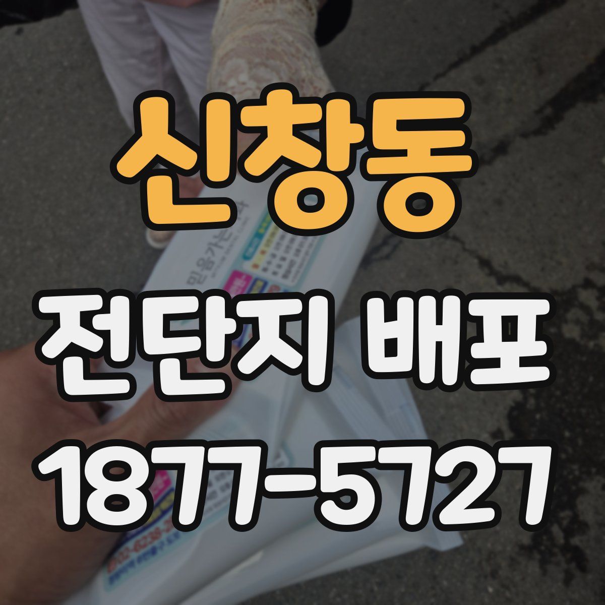 신창동 전단지 배포