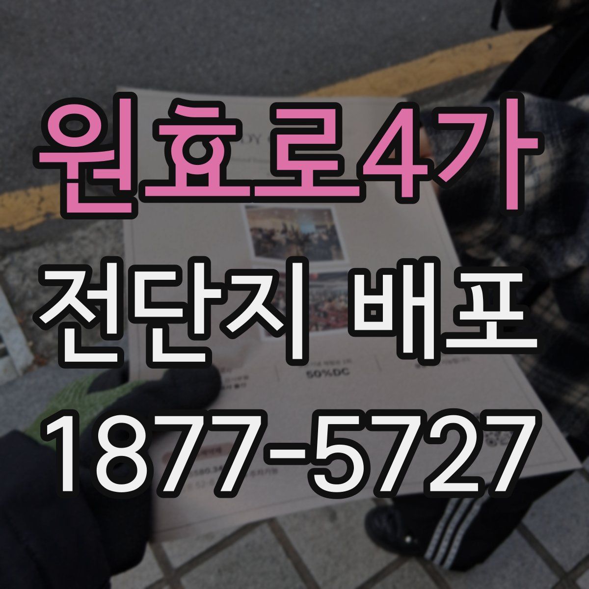 원효로4가 전단지 배포