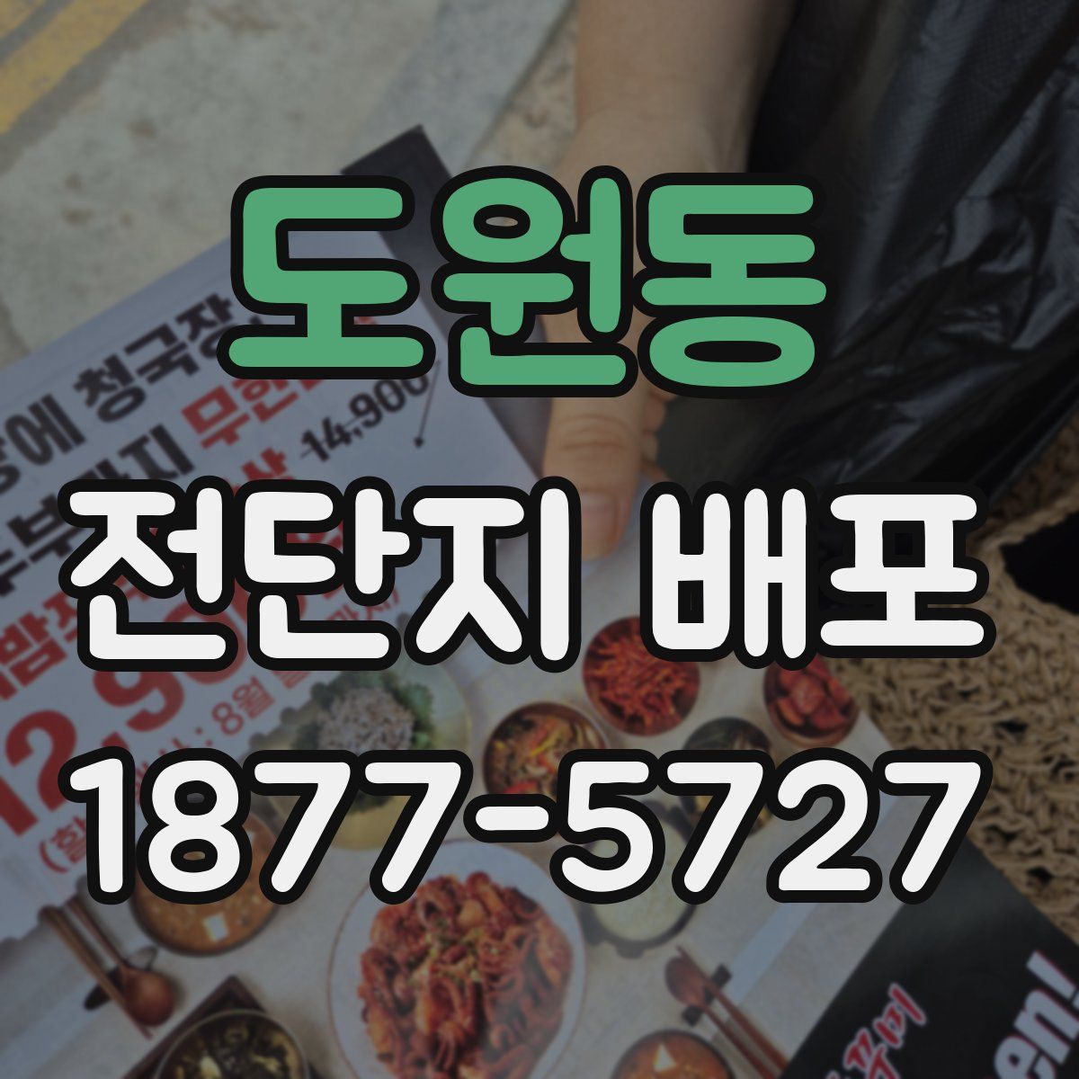 도원동 전단지 배포