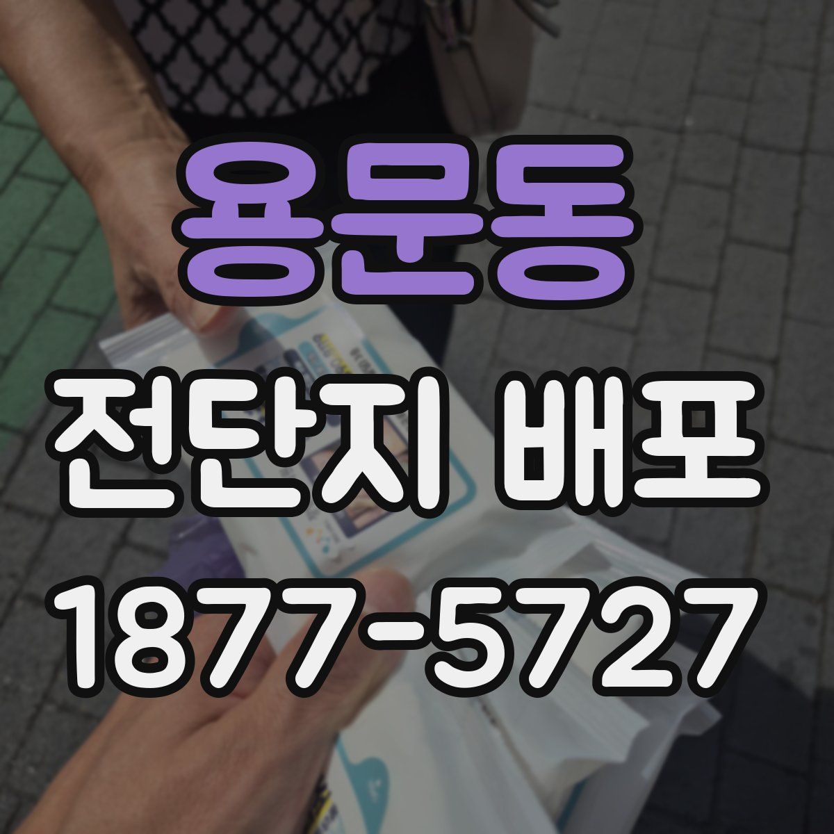 용문동 전단지 배포