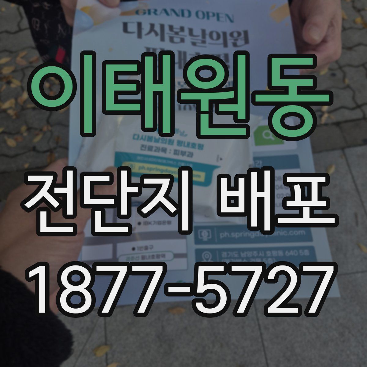 이태원동 전단지 배포