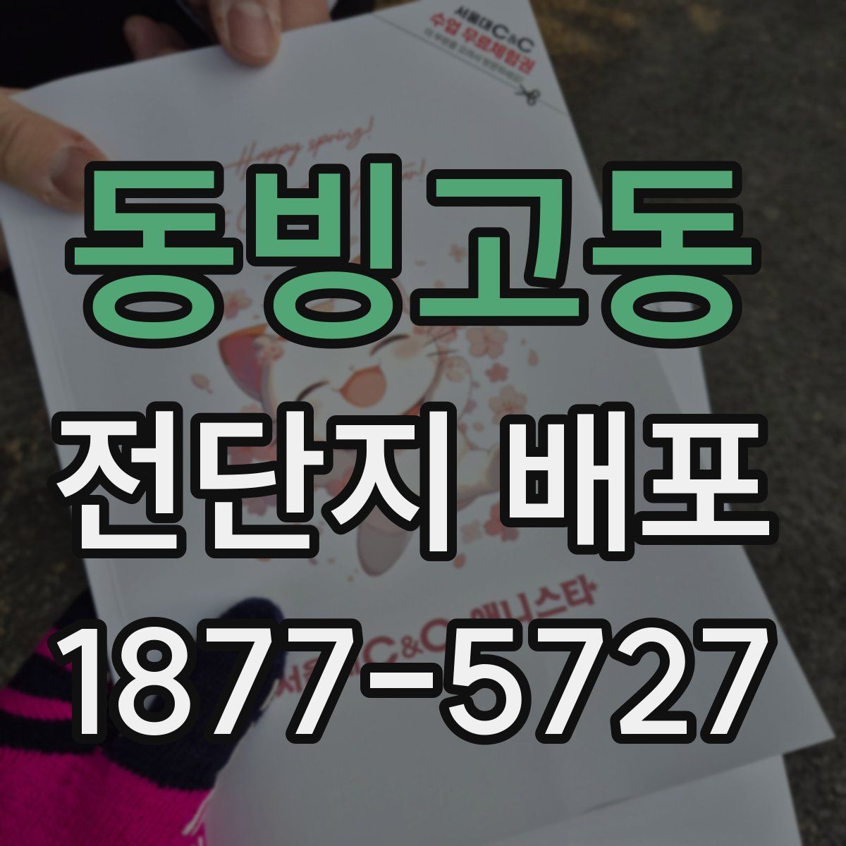 동빙고동 전단지 배포