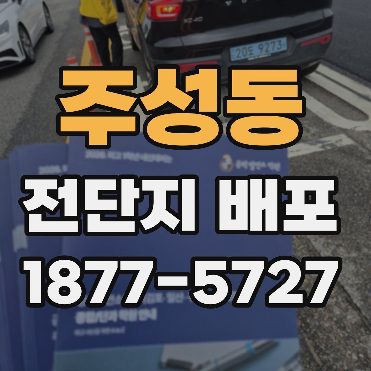주성동 전단지 배포