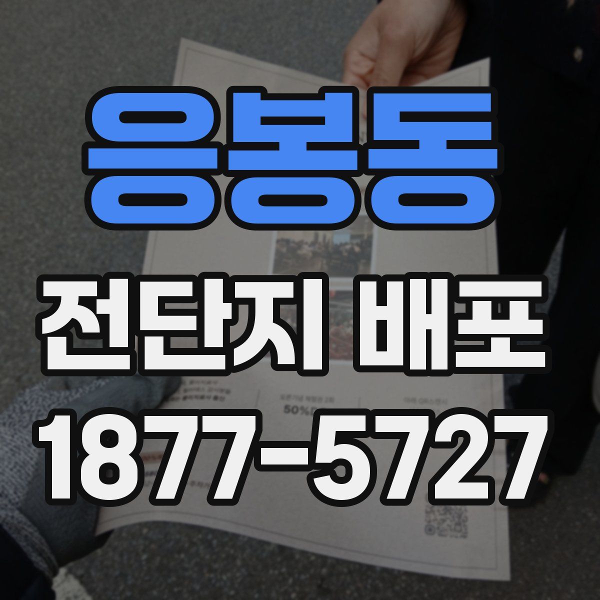 응봉동 전단지 배포