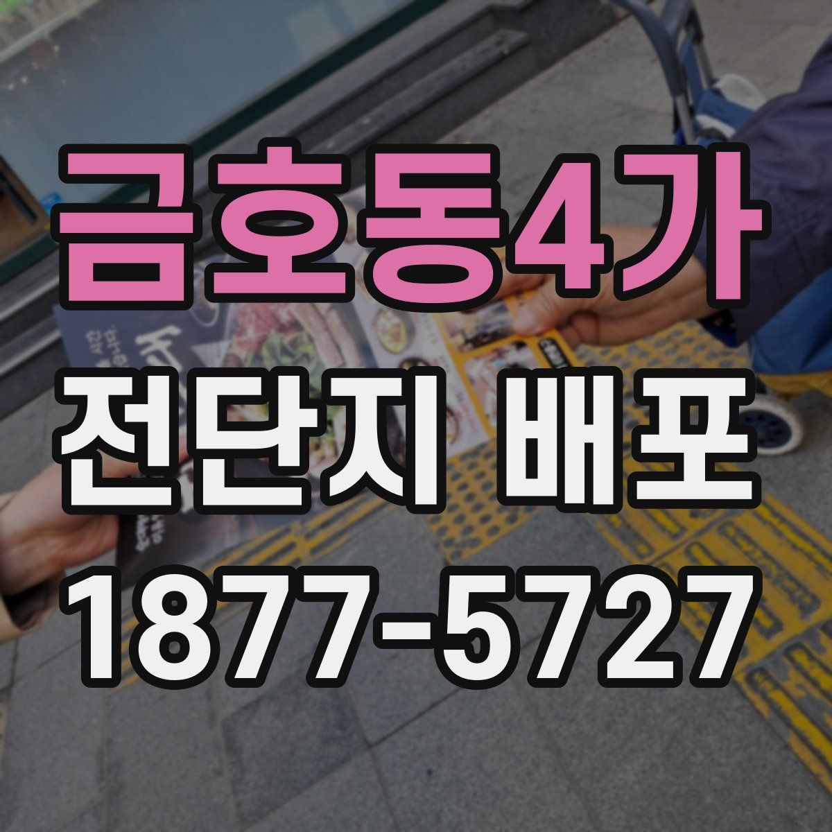 금호동4가 전단지 배포