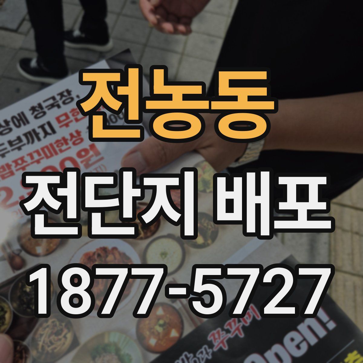 전농동 전단지 배포