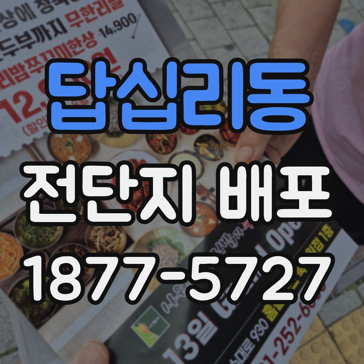답십리동 전단지 배포