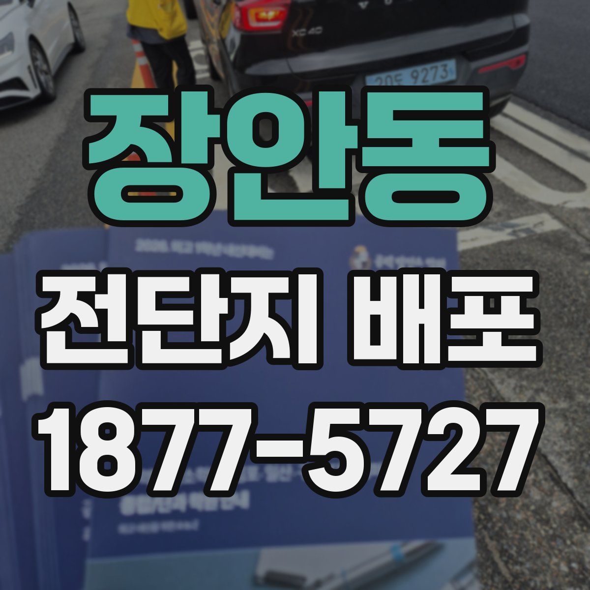 장안동 전단지 배포