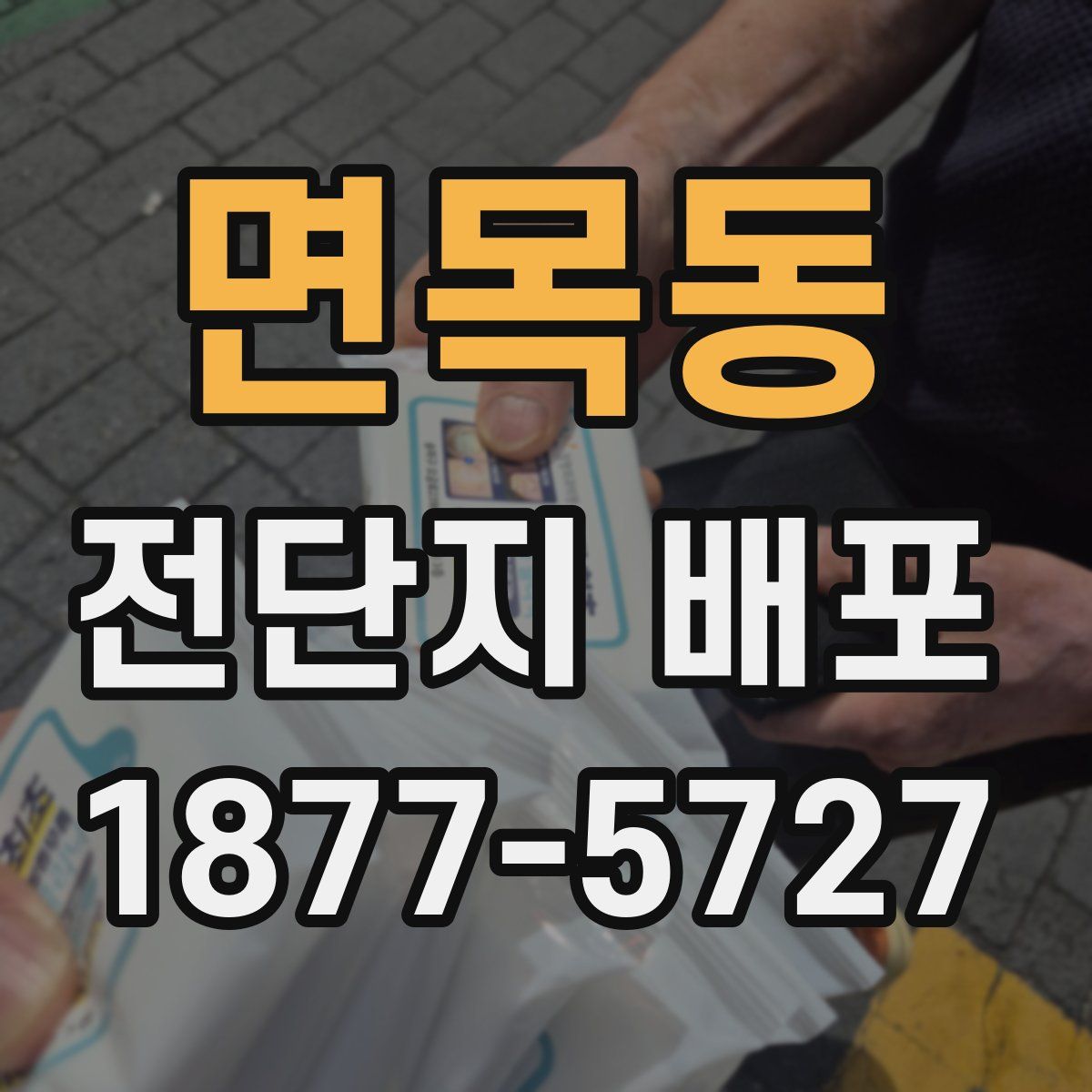 면목동 전단지 배포