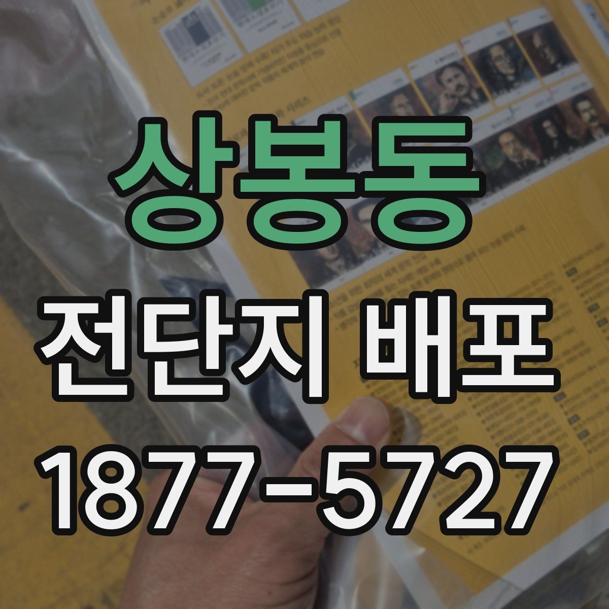 상봉동 전단지 배포