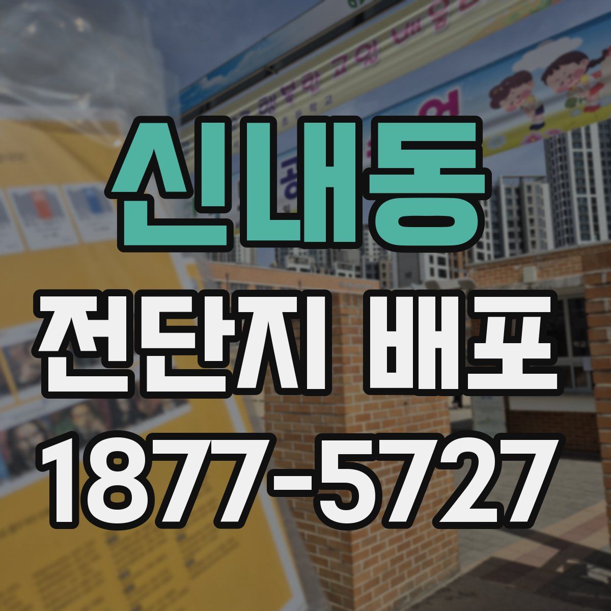 신내동 전단지 배포