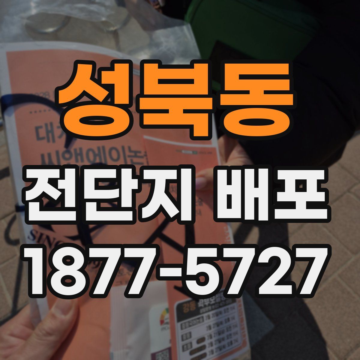 성북동 전단지 배포