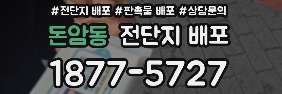돈암동 전단지 배포
