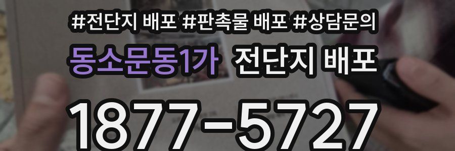동소문동1가 전단지 배포