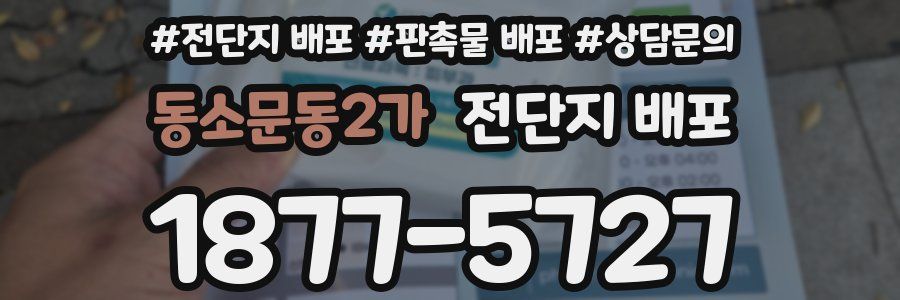 동소문동2가 전단지 배포