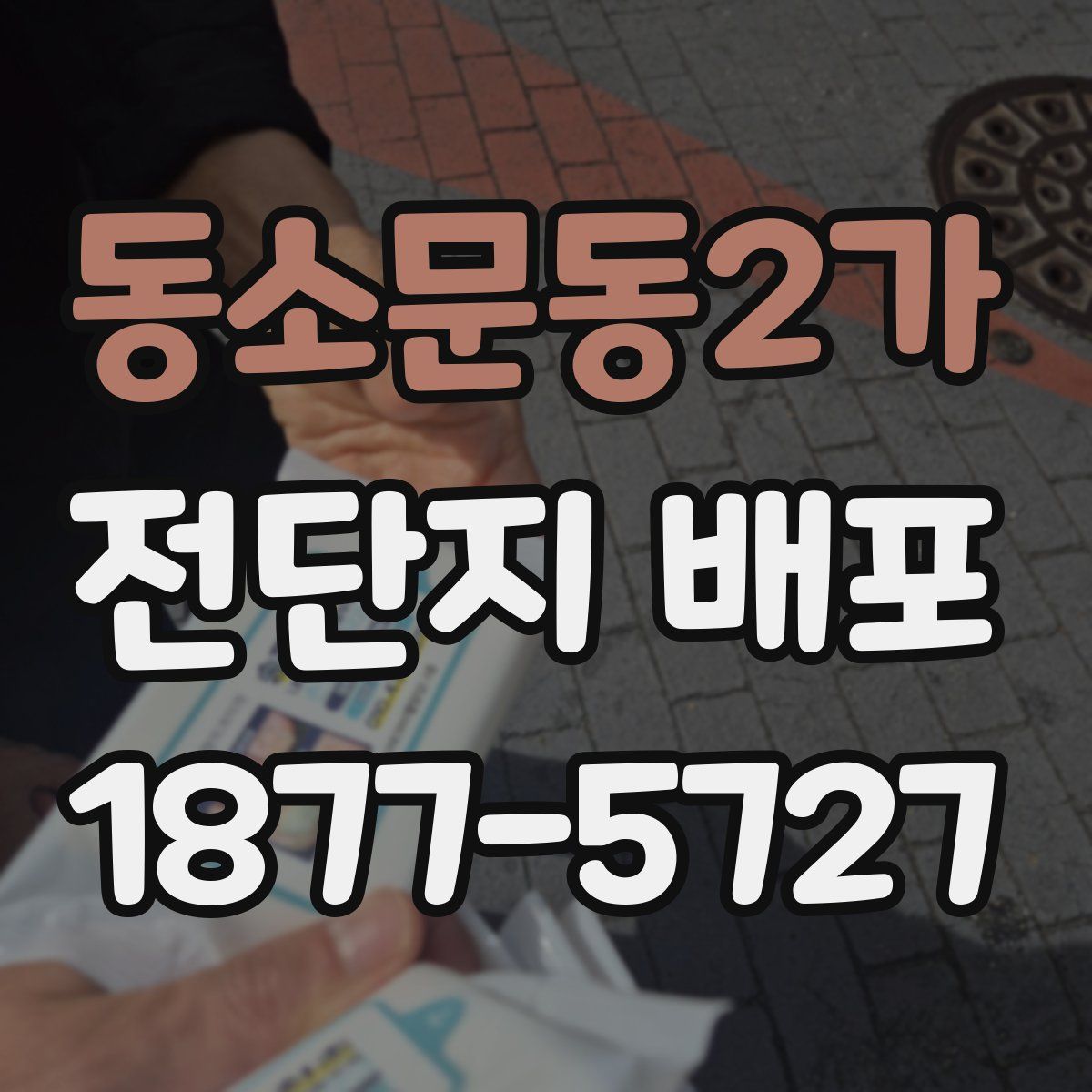 동소문동2가 전단지 배포