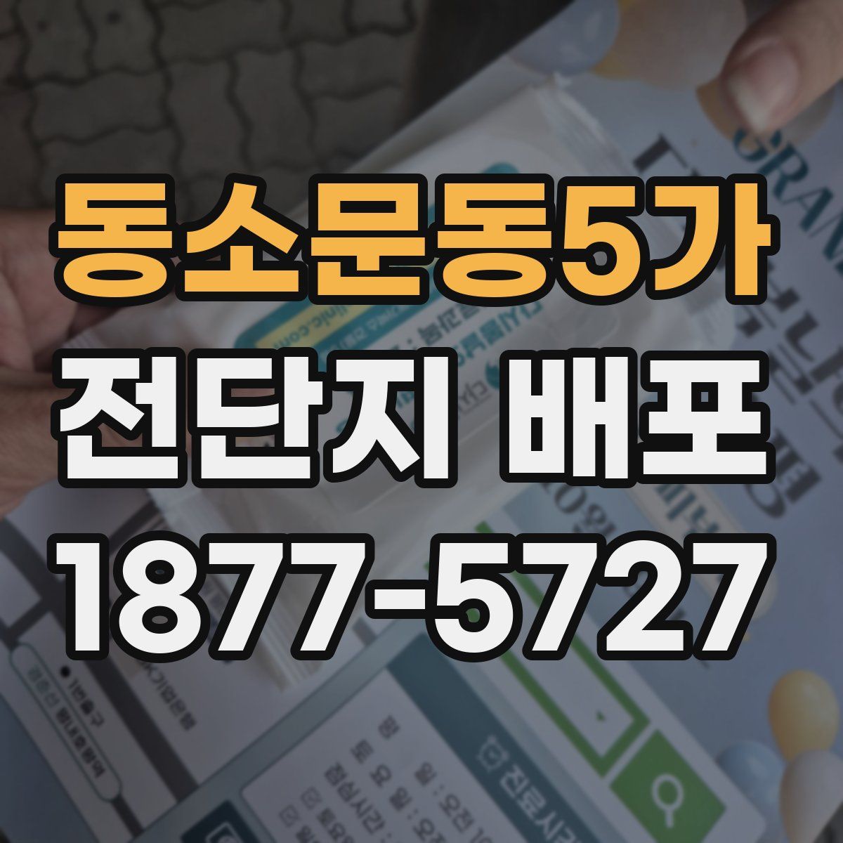 동소문동5가 전단지 배포