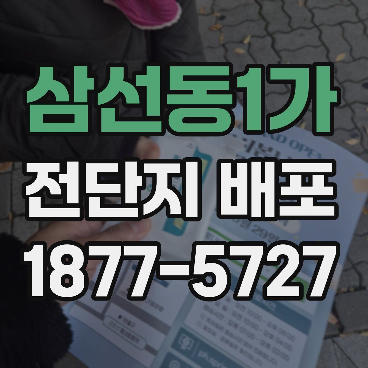삼선동1가 전단지 배포