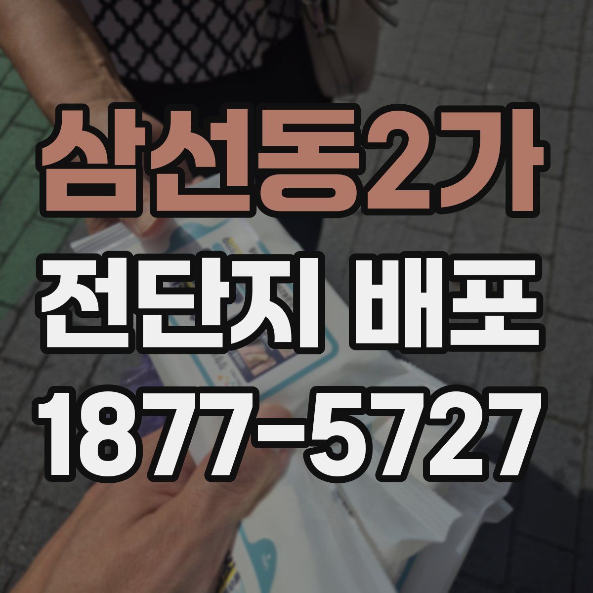 삼선동2가 전단지 배포