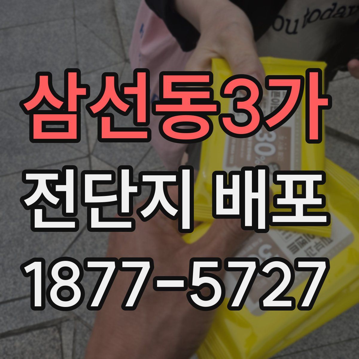 삼선동3가 전단지 배포