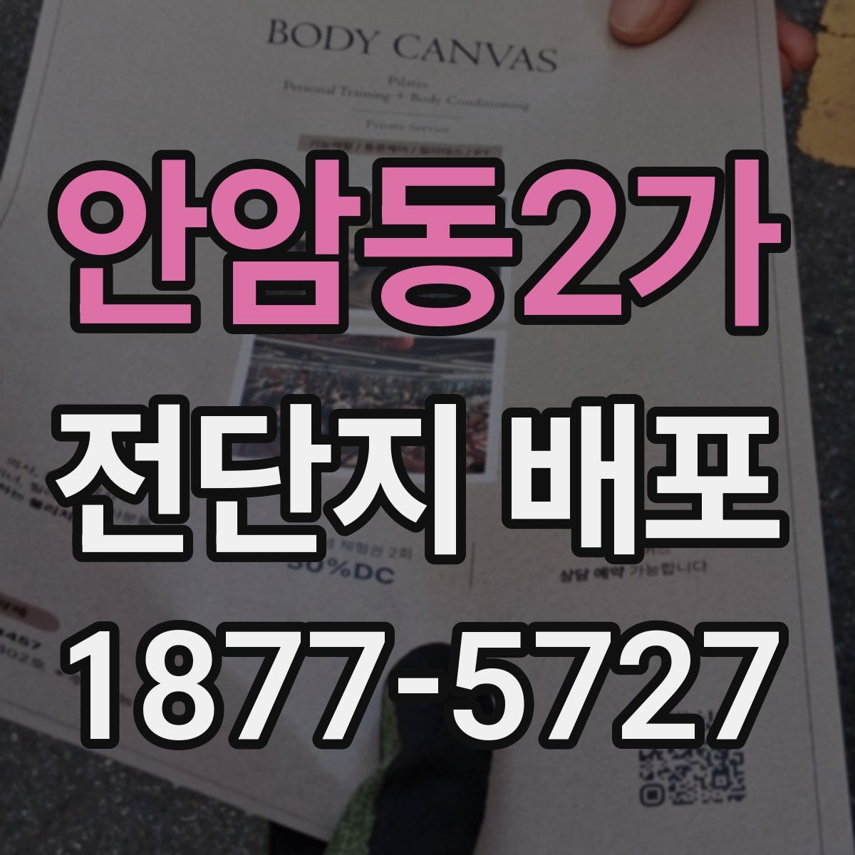 안암동2가 전단지 배포