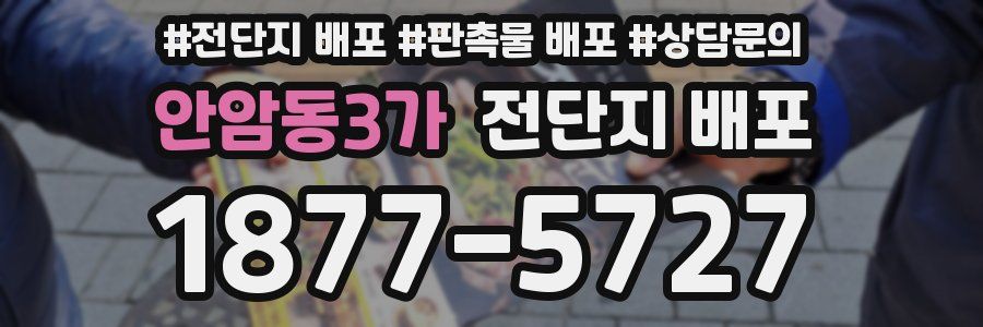 안암동3가 전단지 배포