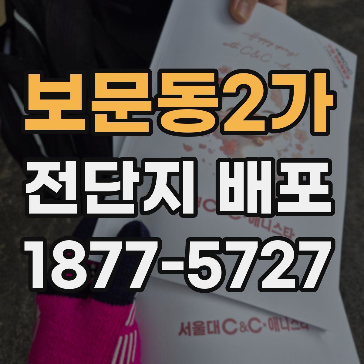 보문동2가 전단지 배포