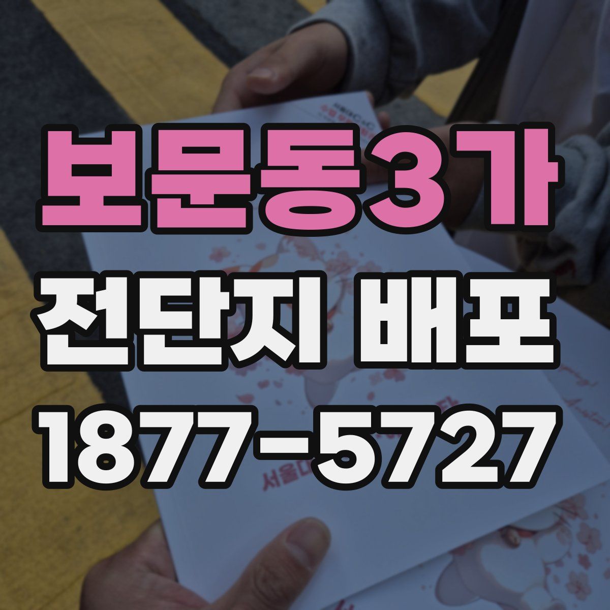 보문동3가 전단지 배포