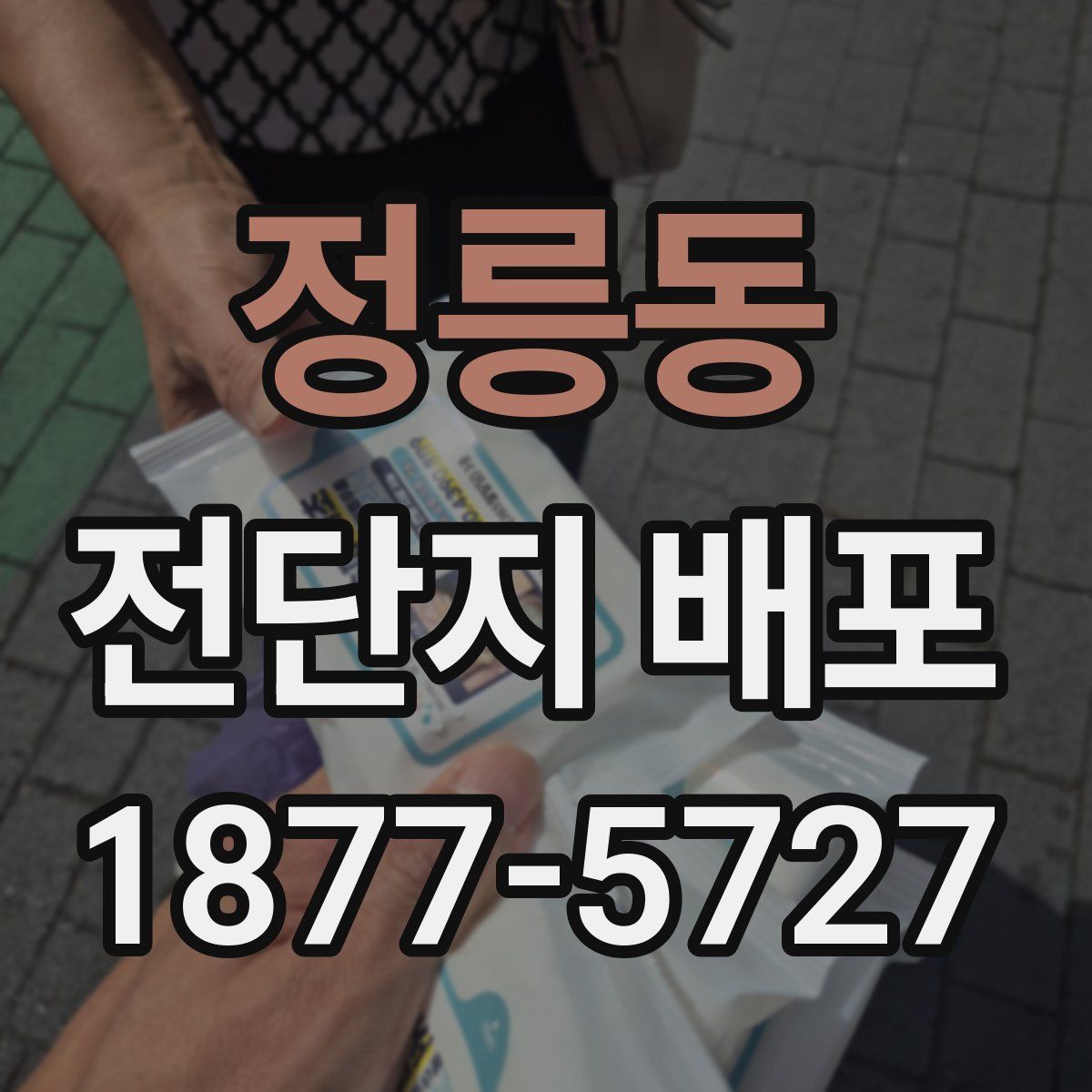정릉동 전단지 배포