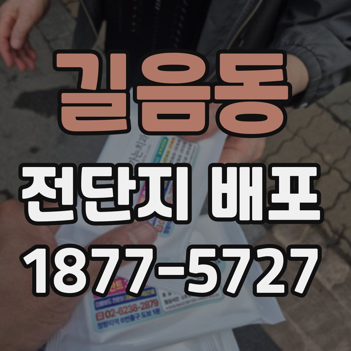 길음동 전단지 배포