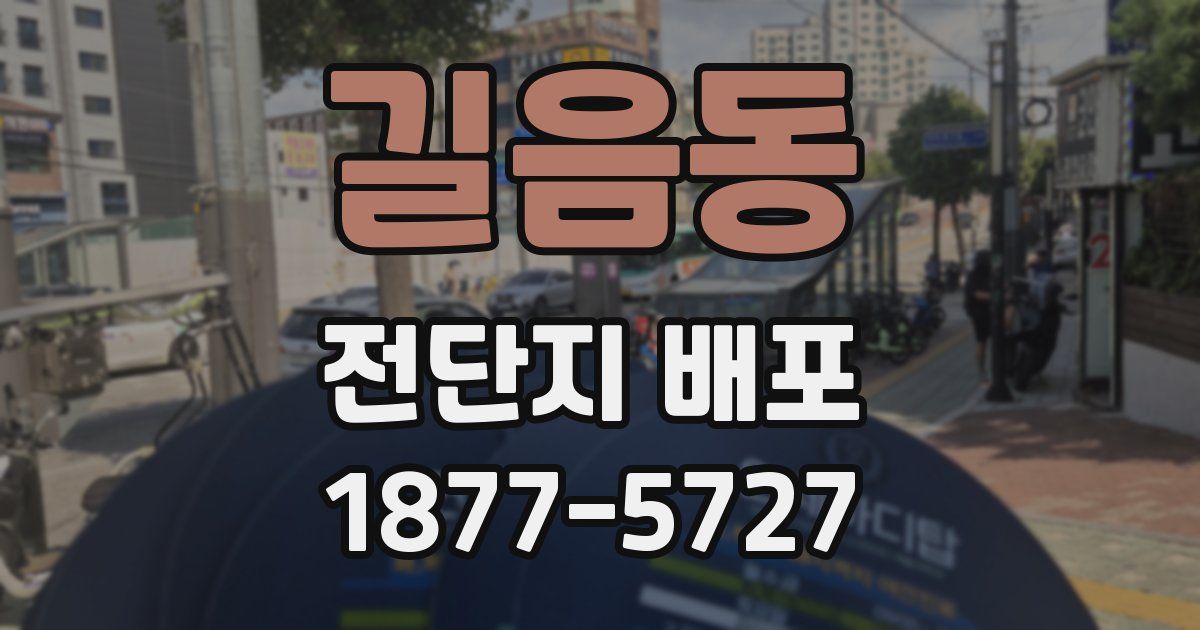 길음동 전단지 배포