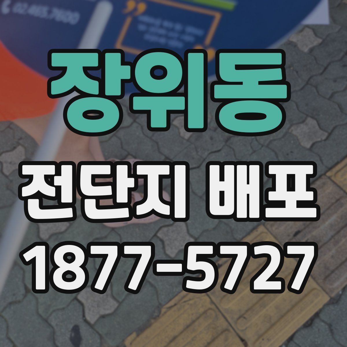 장위동 전단지 배포