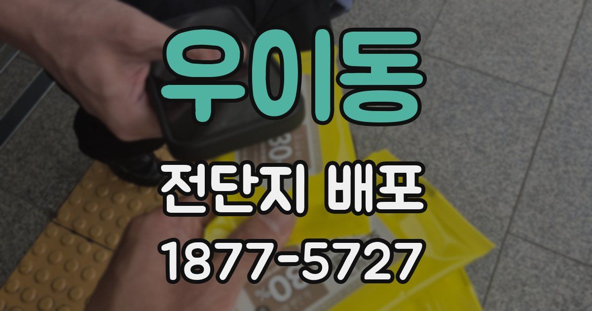 우이동 전단지 배포