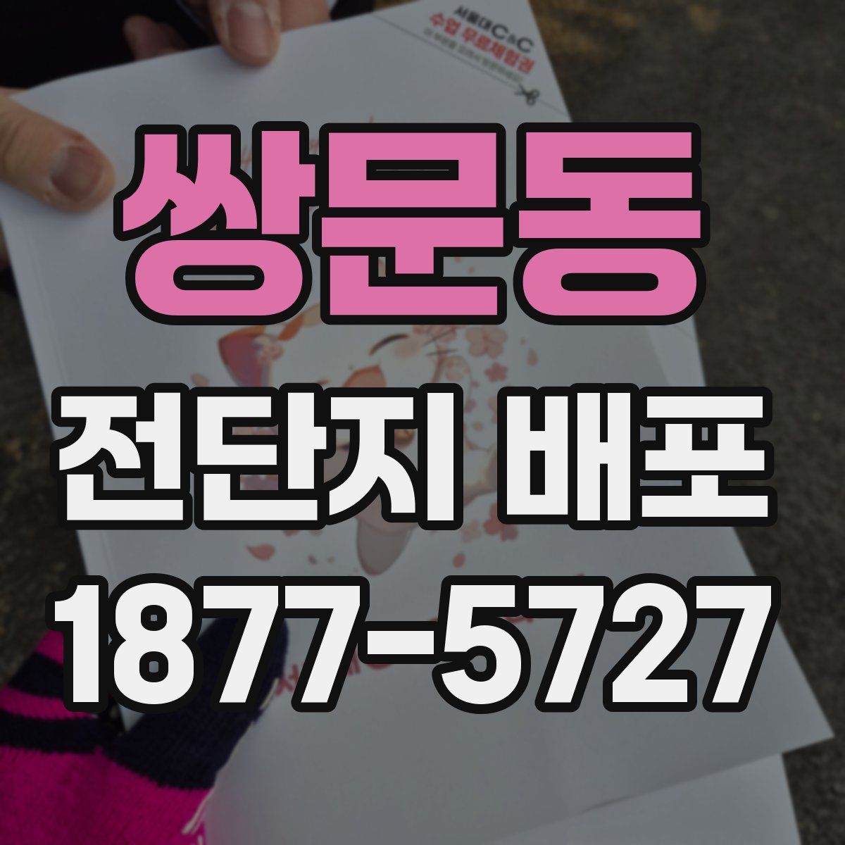 쌍문동 전단지 배포