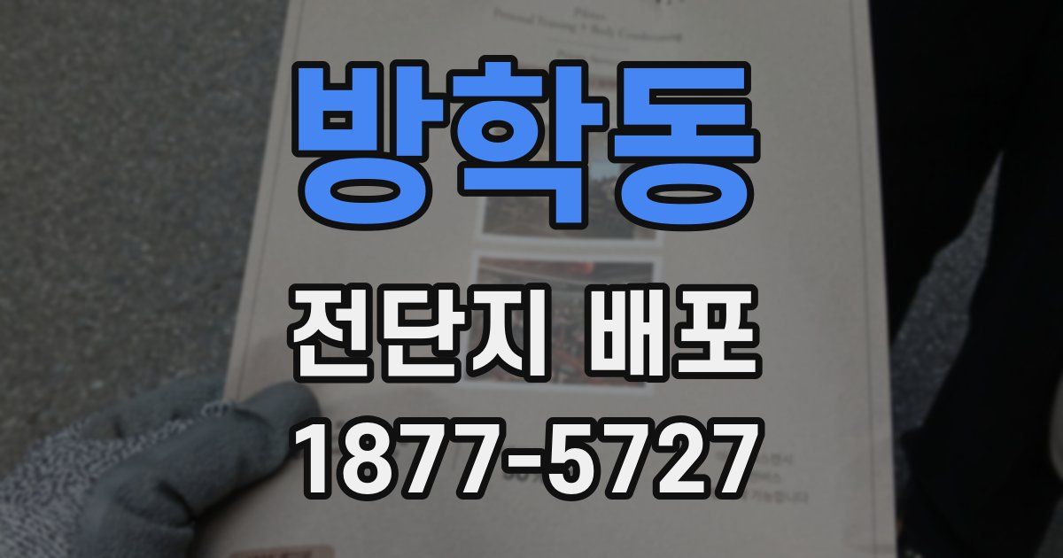 방학동 전단지 배포