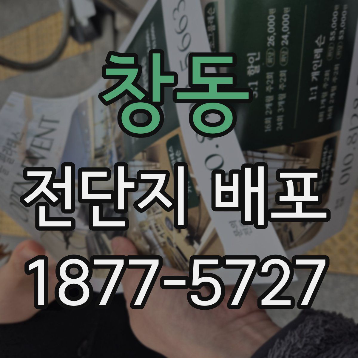 창동 전단지 배포