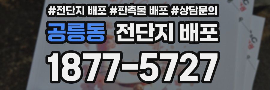 공릉동 전단지 배포