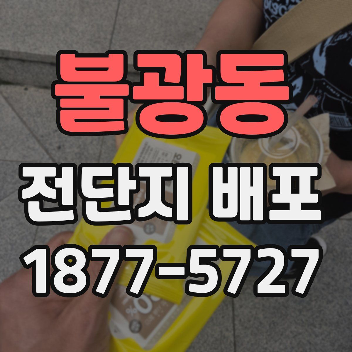 불광동 전단지 배포
