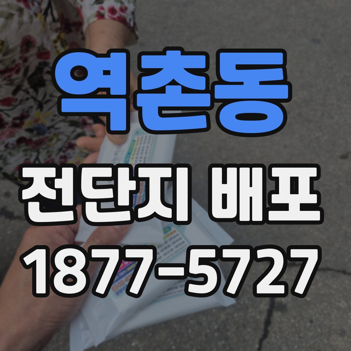 역촌동 전단지 배포