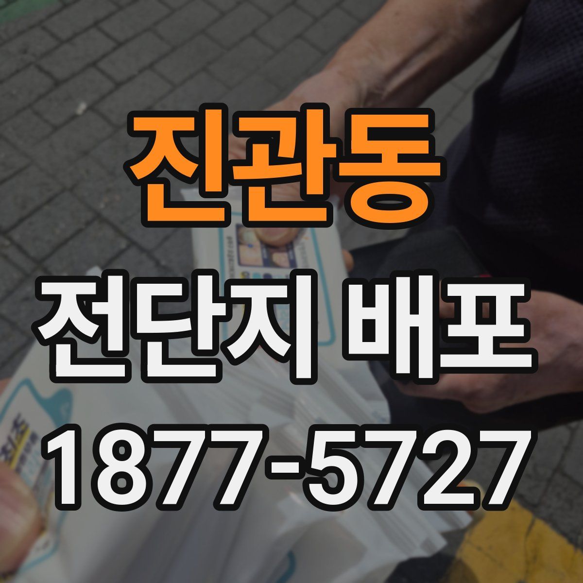 진관동 전단지 배포