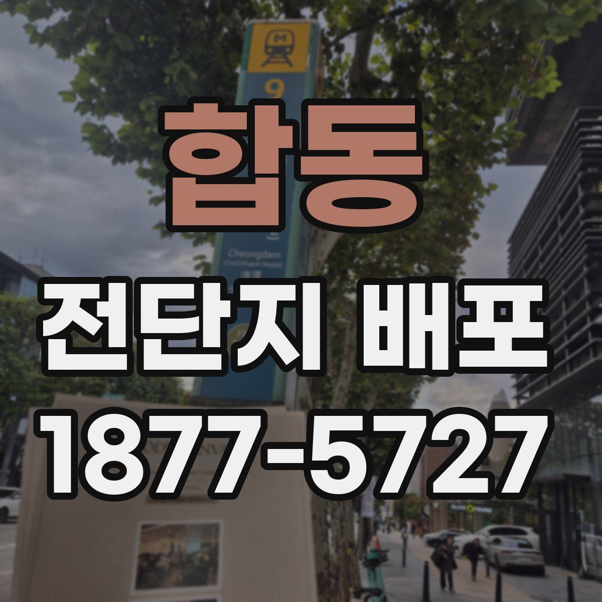 합동 전단지 배포