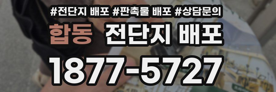합동 전단지 배포