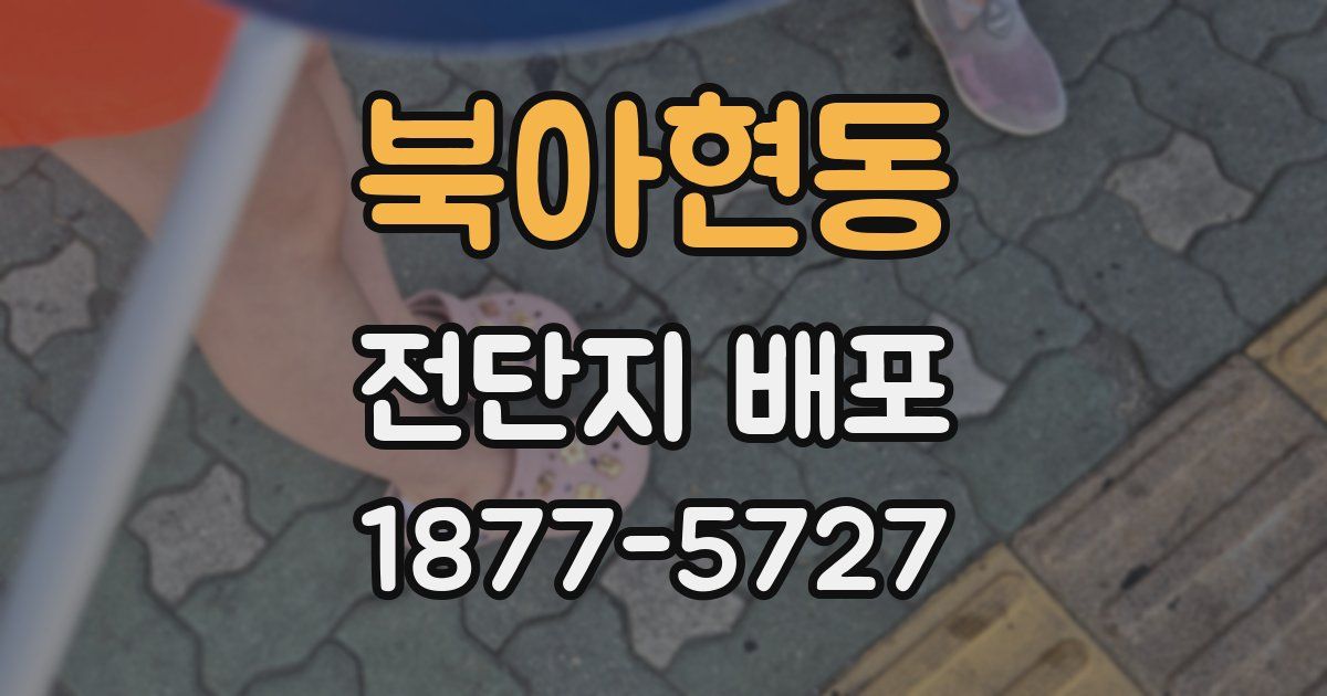 북아현동 전단지 배포