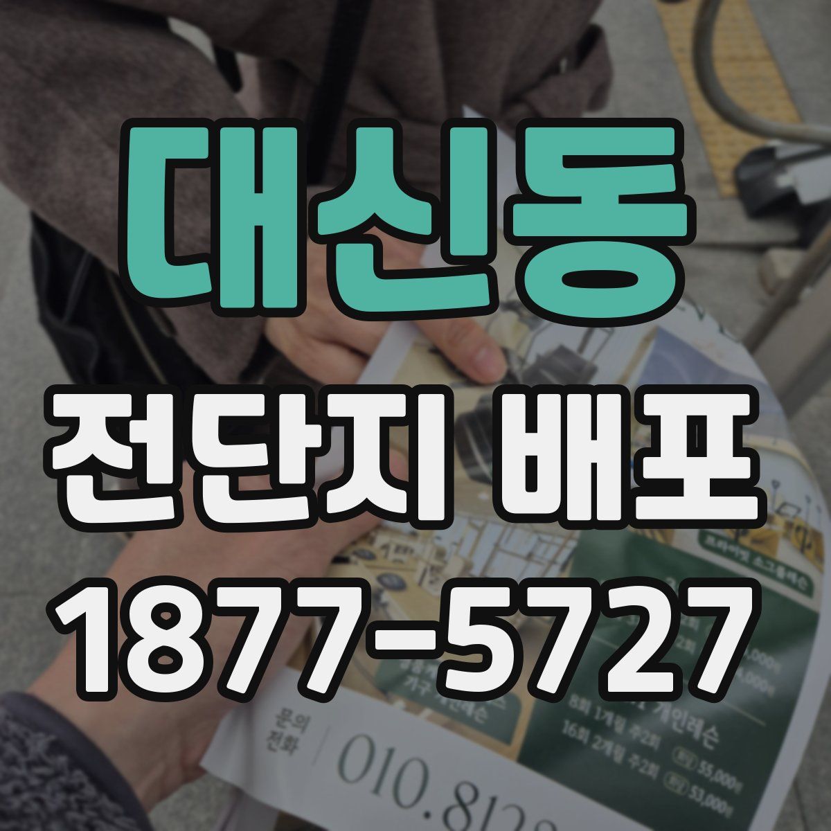 대신동 전단지 배포