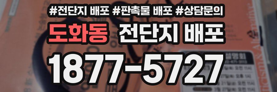 도화동 전단지 배포