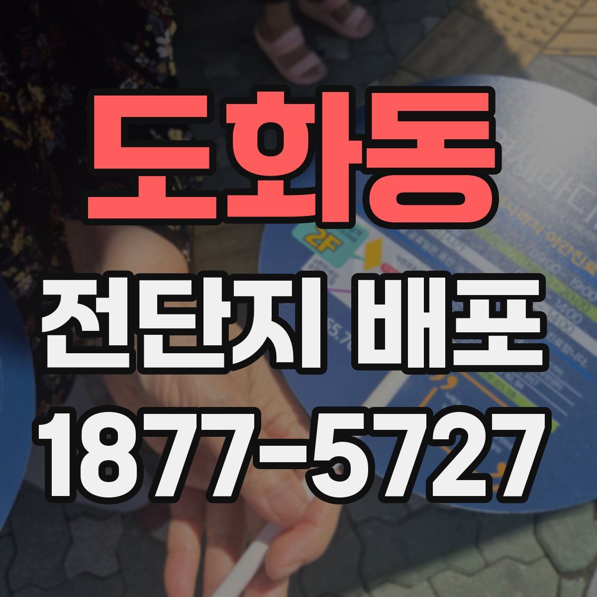 도화동 전단지 배포