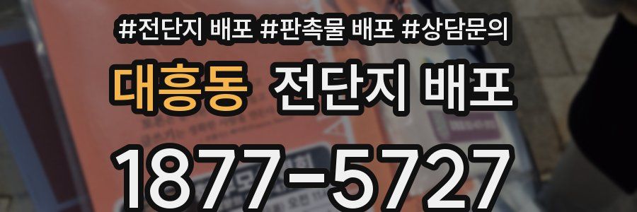 대흥동 전단지 배포